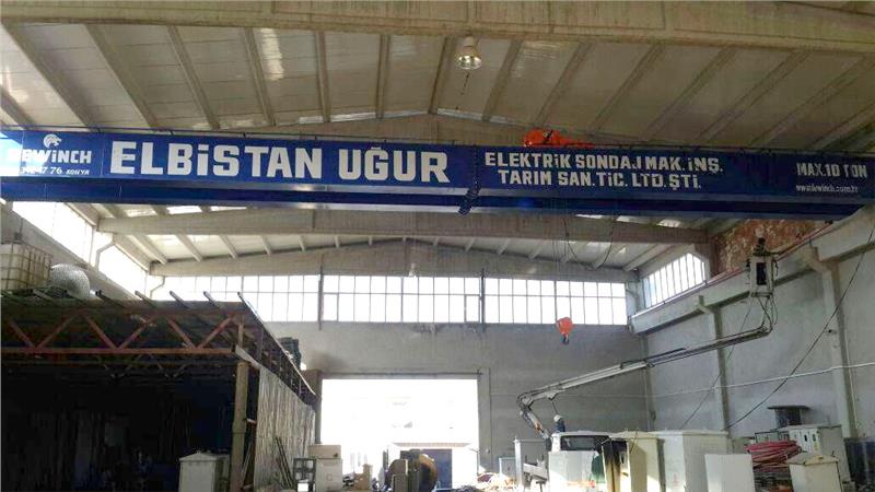 10 Ton Gezer Vinç ELBİSTAN UGUR ELEKTİRİK ELBİSTAN	