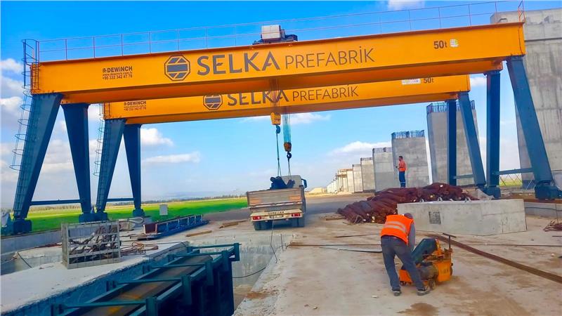 2 Adet 50 Ton PortalVinç SELKA PREFABRİK ESKİŞEHİR	